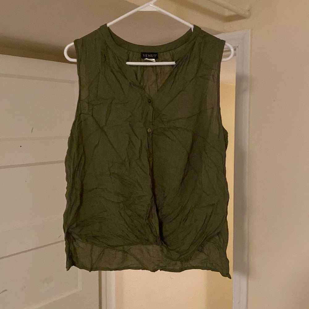Venus size XL Green olive tank top